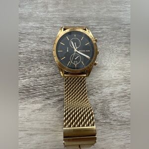 Michael Kors Gold-Tone Men's Watch with Black Dial